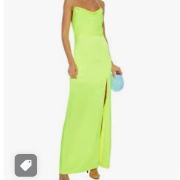 Alice + Olivia Dresses & Skirts - New unworn Alice and Olivia neon yellow long dress